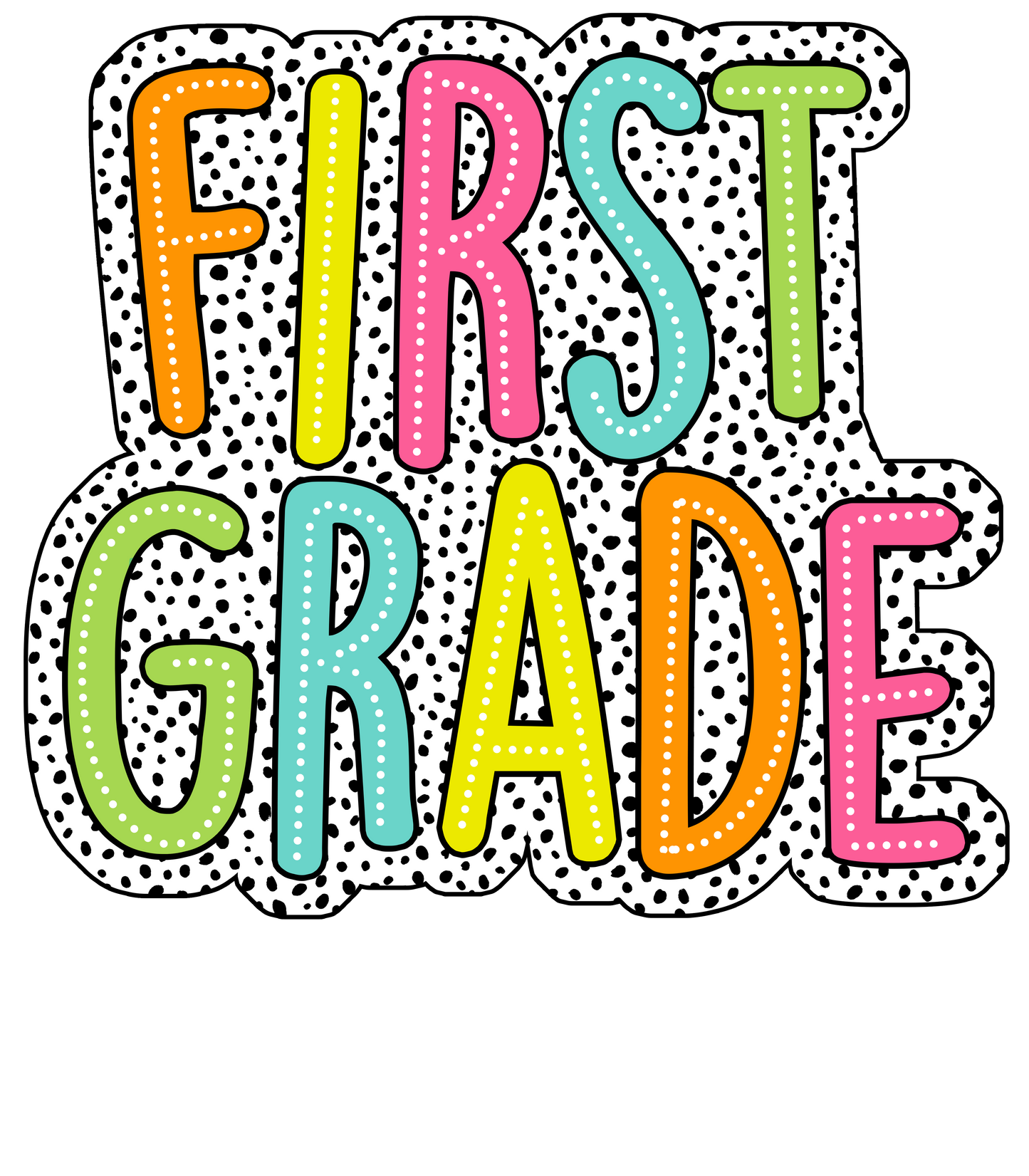 Polka dot Grades DTF Prints