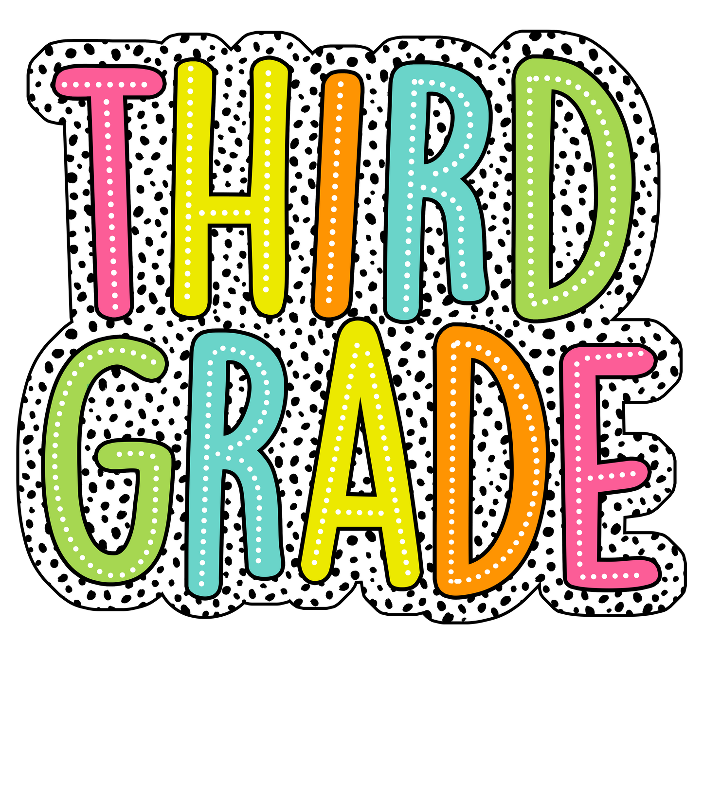 Polka dot Grades DTF Prints