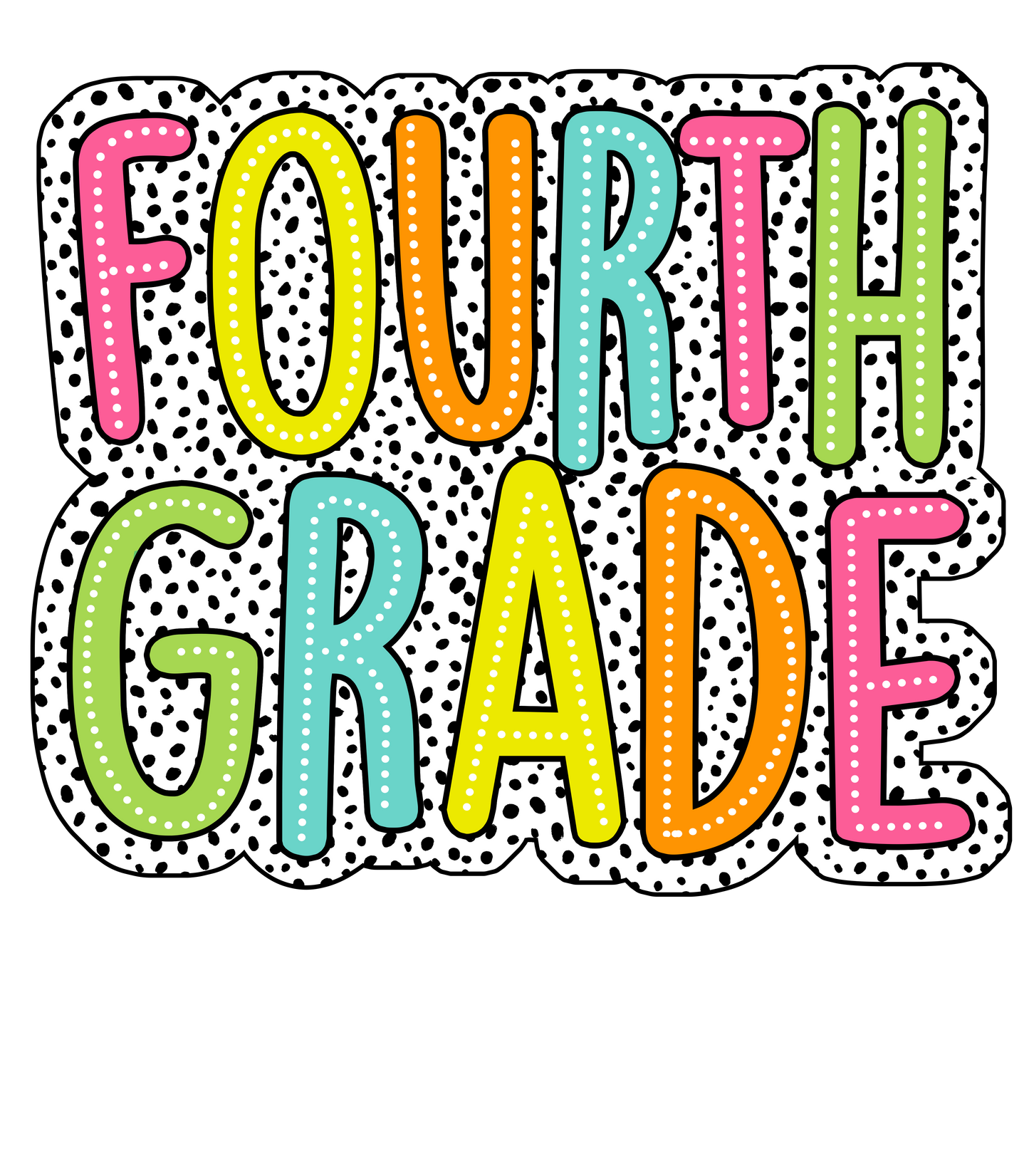 Polka dot Grades DTF Prints