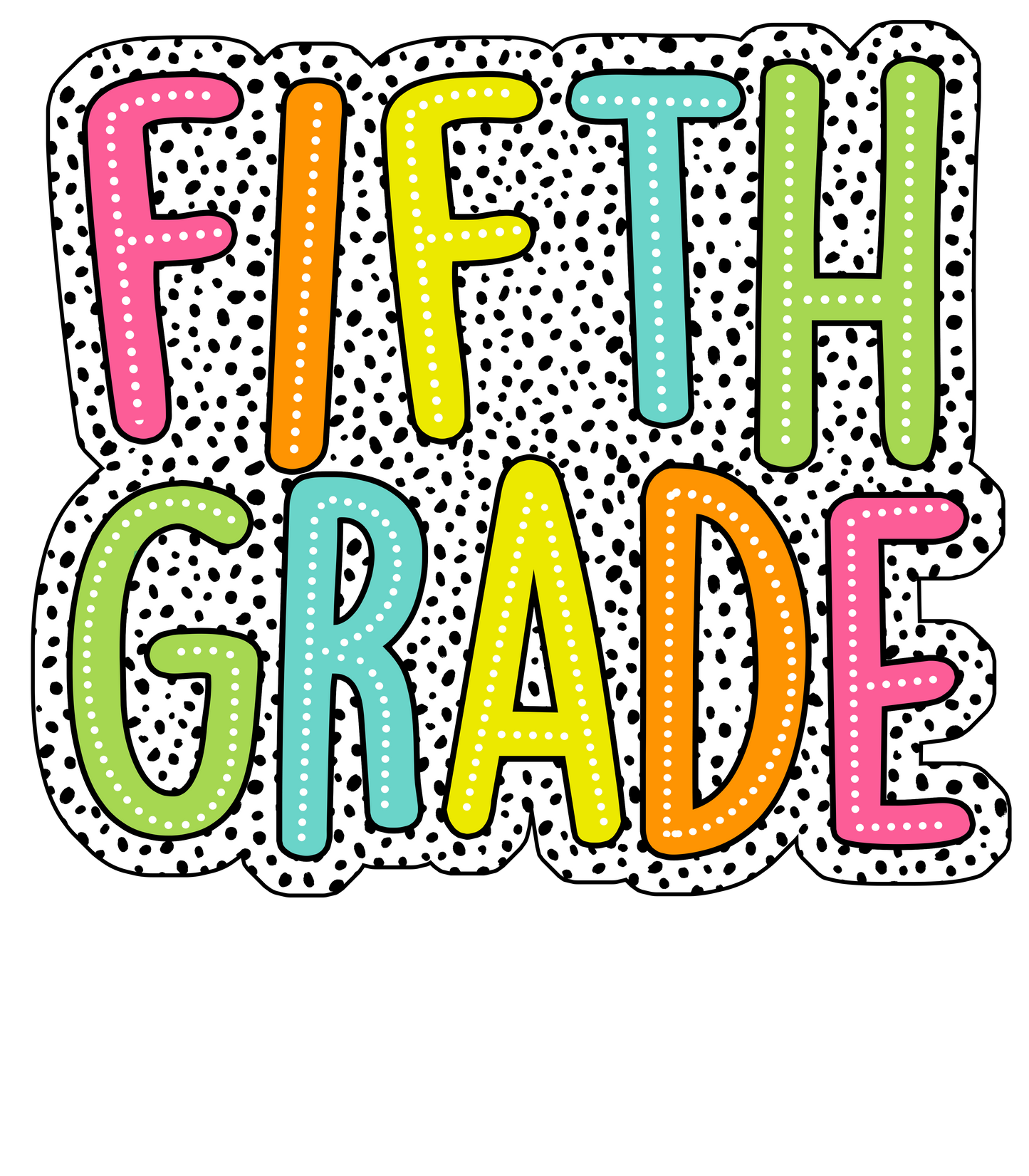 Polka dot Grades DTF Prints