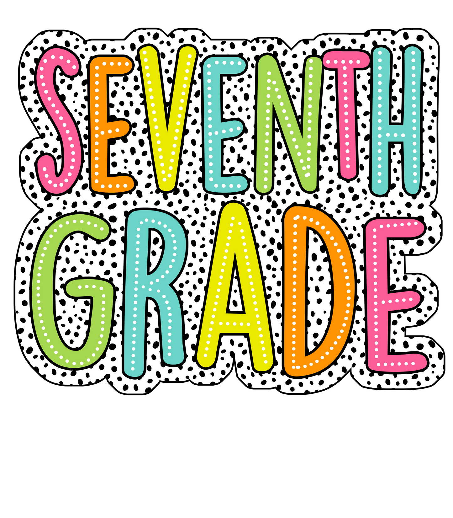 Polka dot Grades DTF Prints