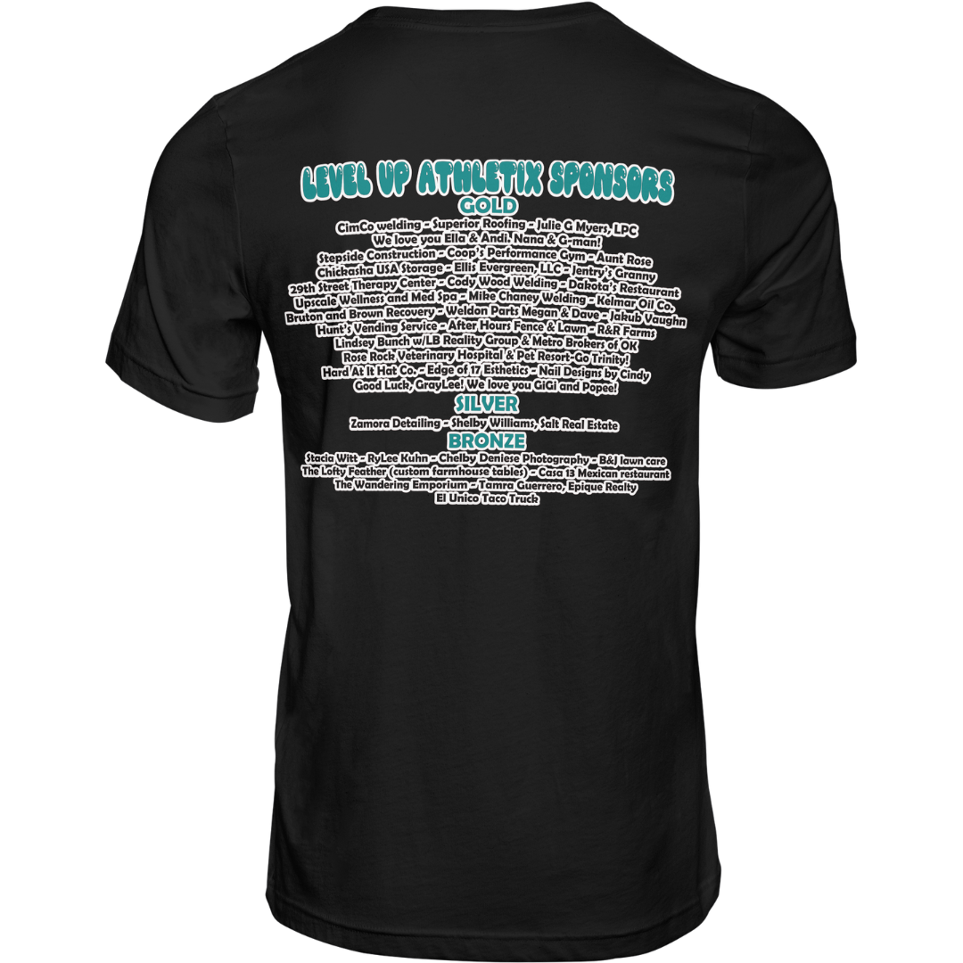 Level Up Athletix 2024 Sponsorship Shirt