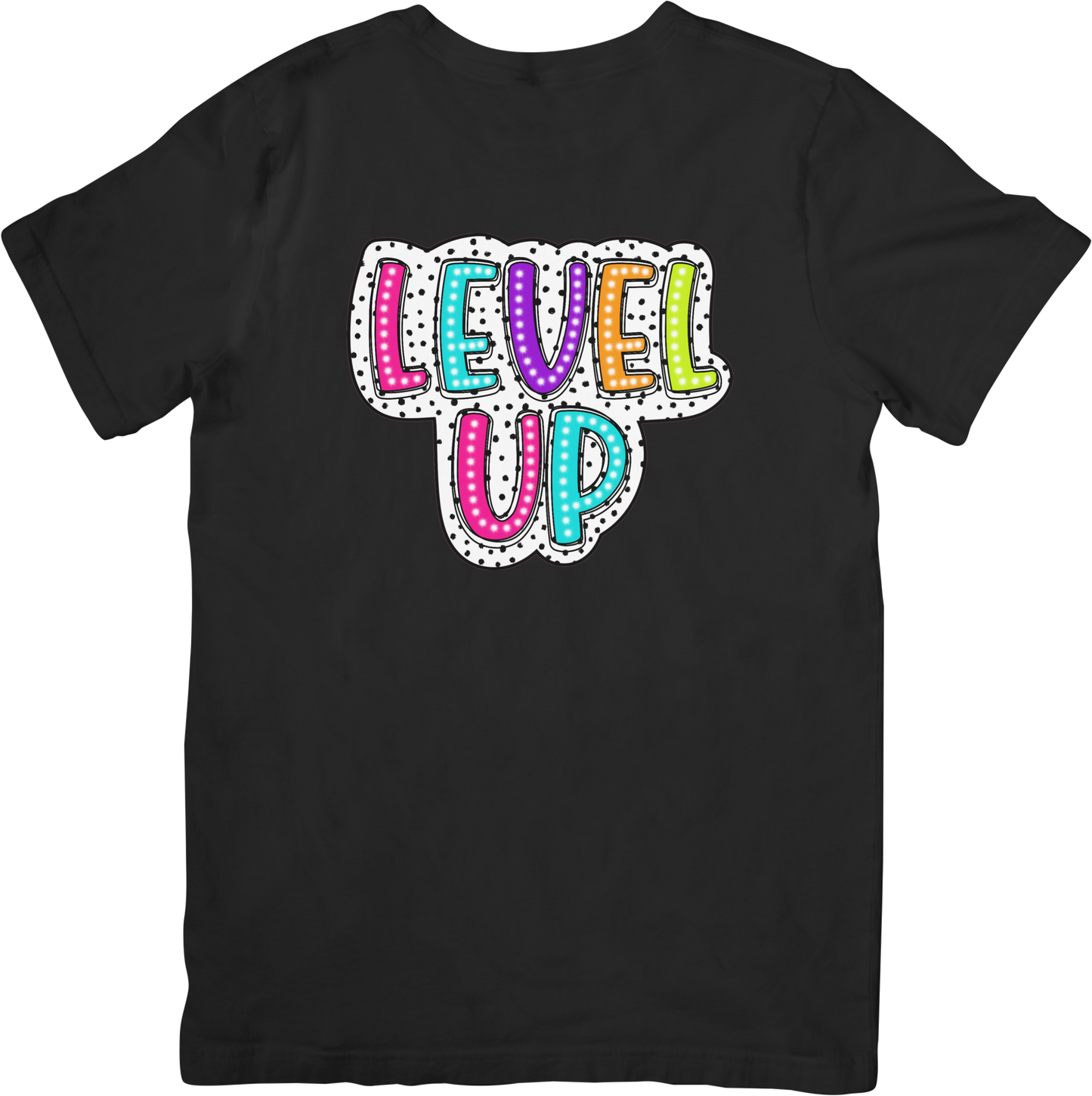 Level Up Polka Dots Colorful Shirt