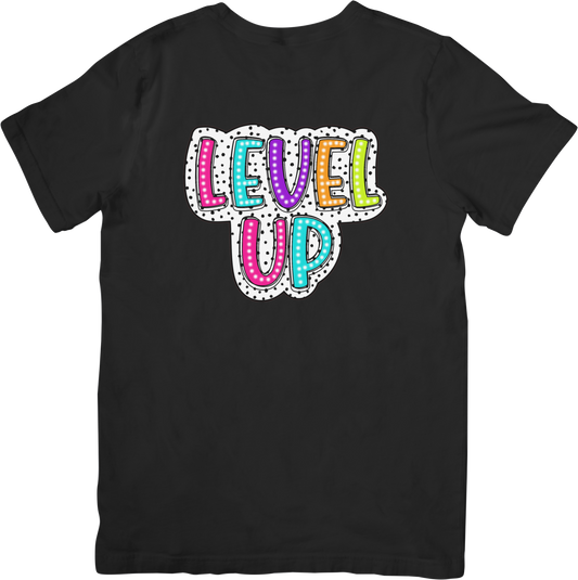 Level Up Polka Dots Colorful Shirt